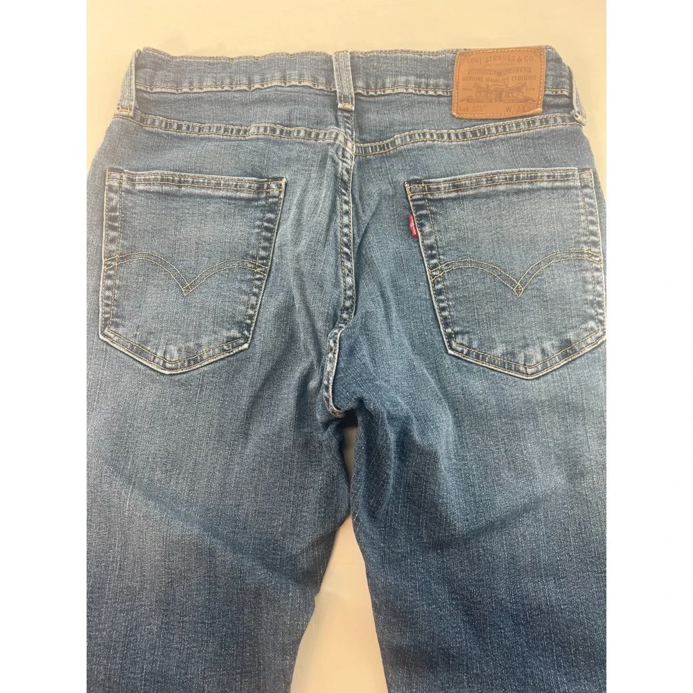 Levis Levi Big E Jeans Men's 32x30‎ Stretch 502 Premium Modern Leather Patch